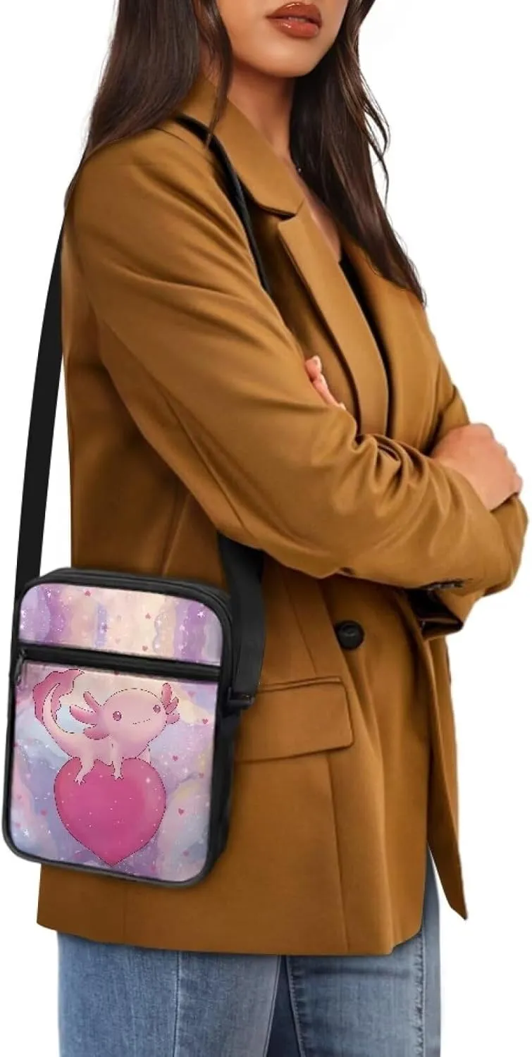 Small Messenger Bag for Men Women Wallet Purse Cell Phone Purse Unisex Shoulder Bag for Phone Passport