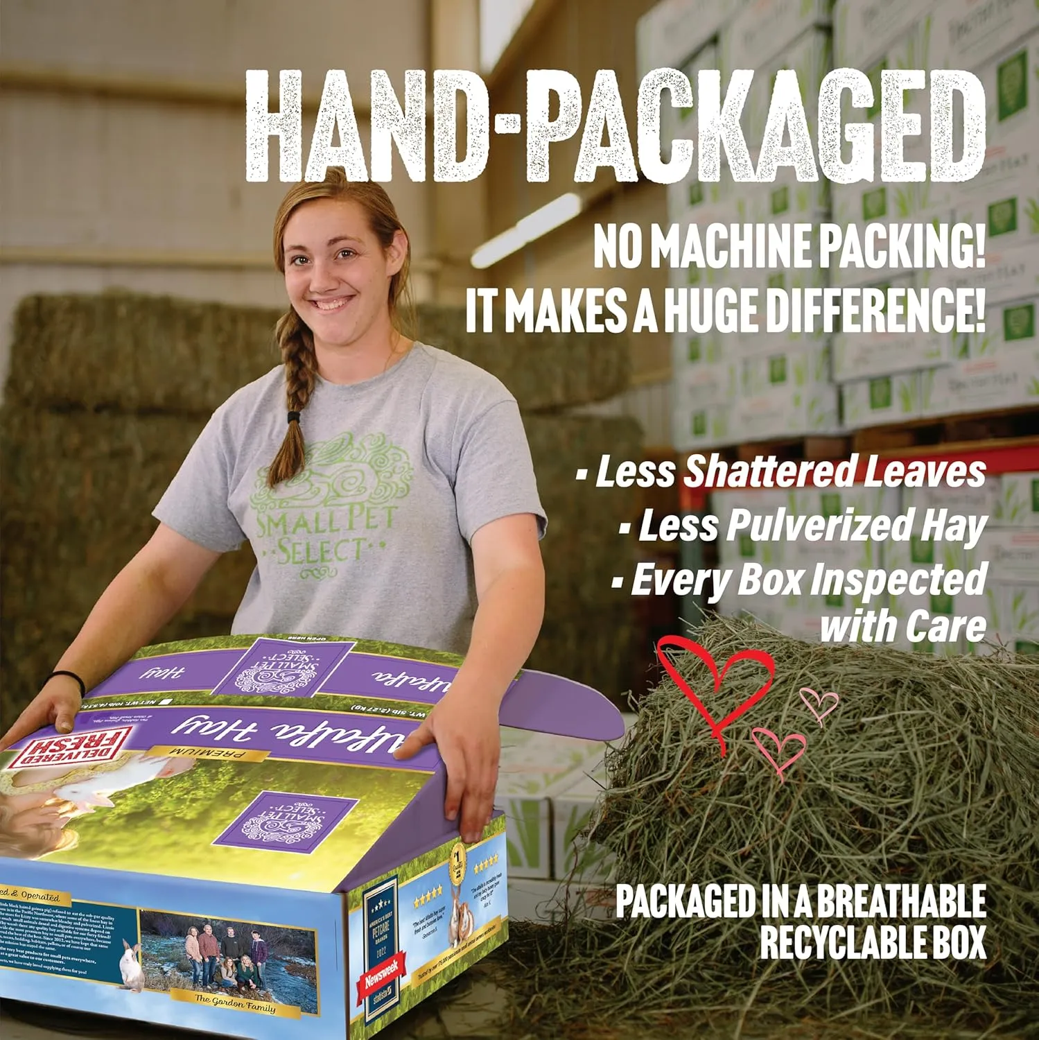 Small Pet Select Alfalfa Hay Pet Food, 2 lb.
