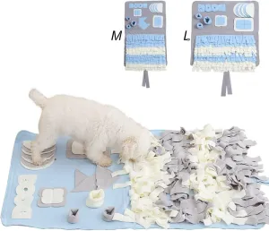 Snuffle Mat for Dogs Nosework for Small Large Feeding Mat Dog Puzzle Rug Toys Slow Feeder Dog Toy Mats Pet Activity Toy Play Mat, Training Natural Foraging Skills for Dogs（L