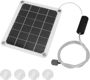 Solar Pond Aerator 20W Noiseless Maintaining Water Quality Solar Air Pump for Fishpond, Reservoirs, Green