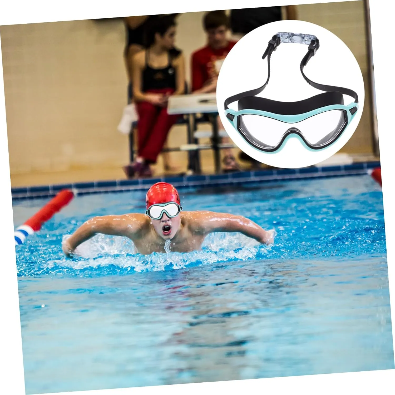 Sosoport 2pcs Waterproof Swimming Goggles Glasses Swim Goggles for Men Swim Eyeglass Anti-fog Swim Goggle