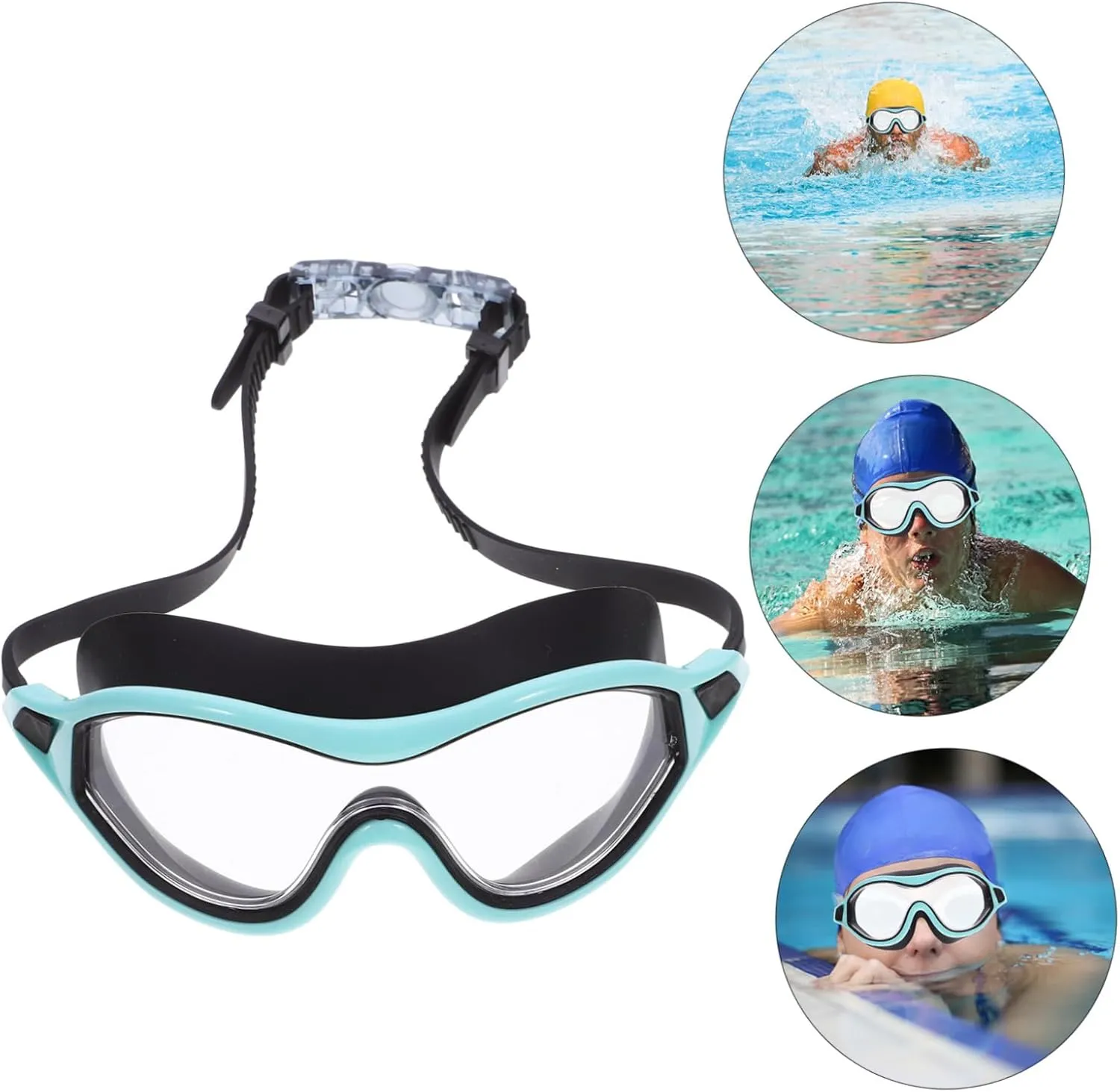 Sosoport 2pcs Waterproof Swimming Goggles Glasses Swim Goggles for Men Swim Eyeglass Anti-fog Swim Goggle