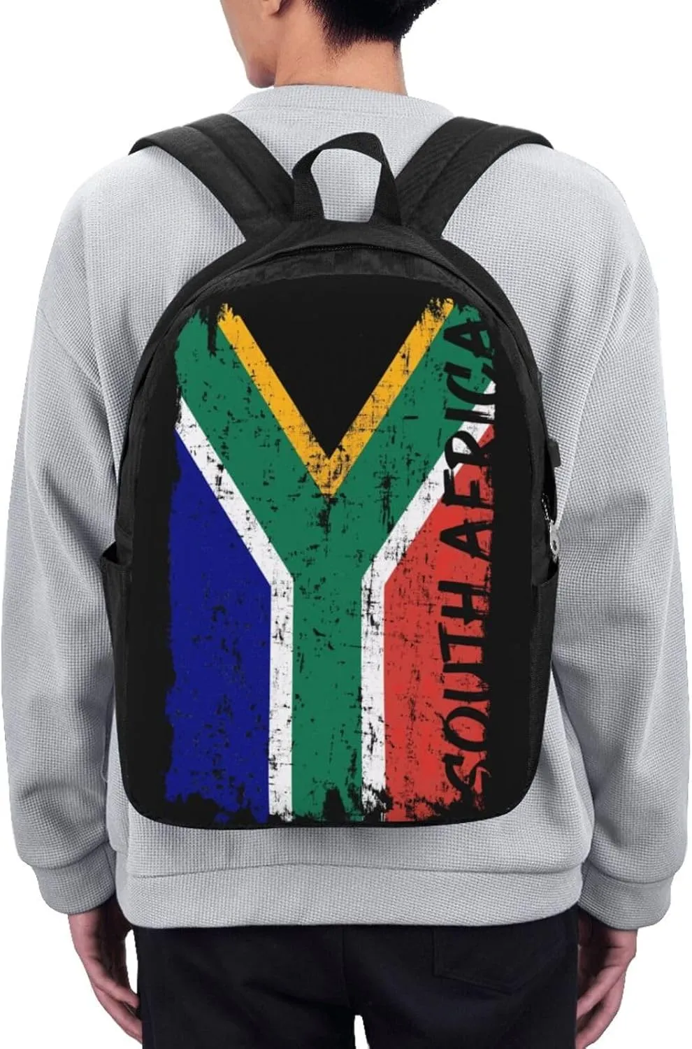 South Africa Flag Laptop Backpacks Travel Backpack Casual Business Daypack Sport Rucksack Computer Bag Fits up to 17 Inch Notebook with USB Port