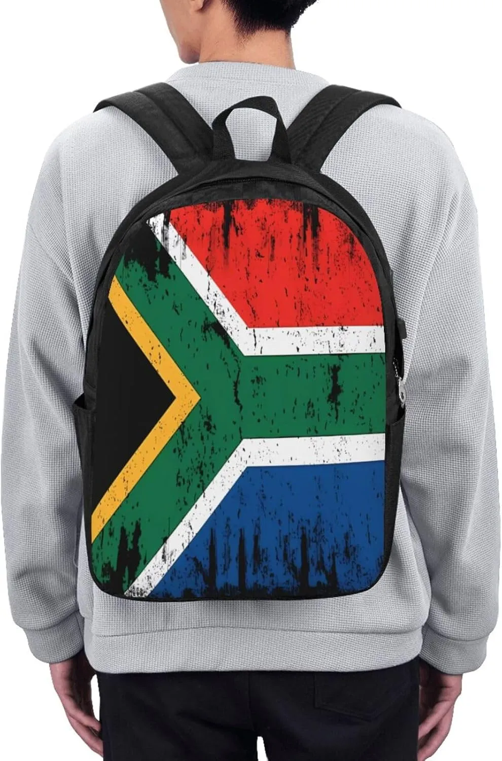 South Africa Flag South African Root Laptop Backpacks Travel Backpack Casual Business Daypack Sport Rucksack Computer Bag Fits up to 17 Inch Notebook with USB Port