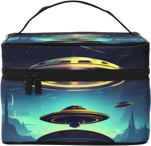Spacecraft descend Portable travel cosmetic bag - large capacity, suitable for outdoor camping travel vacation