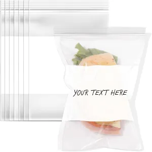 Spartan Industrial - 5" X 7" Zip Top Resealable Bags With Writable White Block (1000 Count) 2 Mil Clear Bags for Game, Toy, and Small Parts Storage