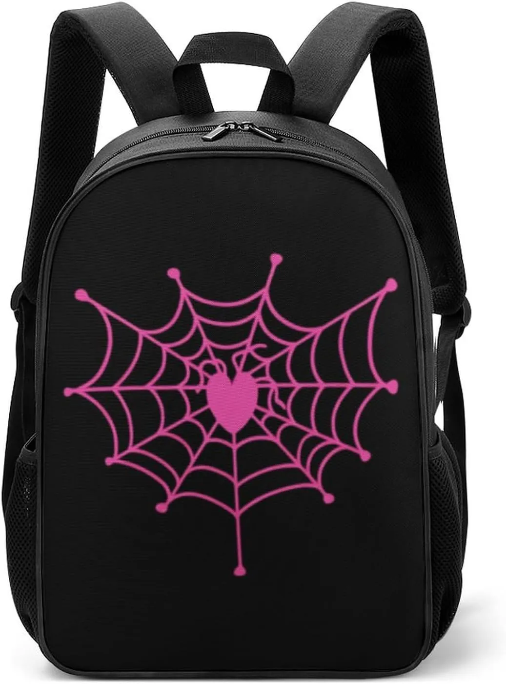 Spider Web Heart-shaped Backpack Travel Backpack Daypack Purse Shoulder Bag Casual Daily Bag for Unisex
