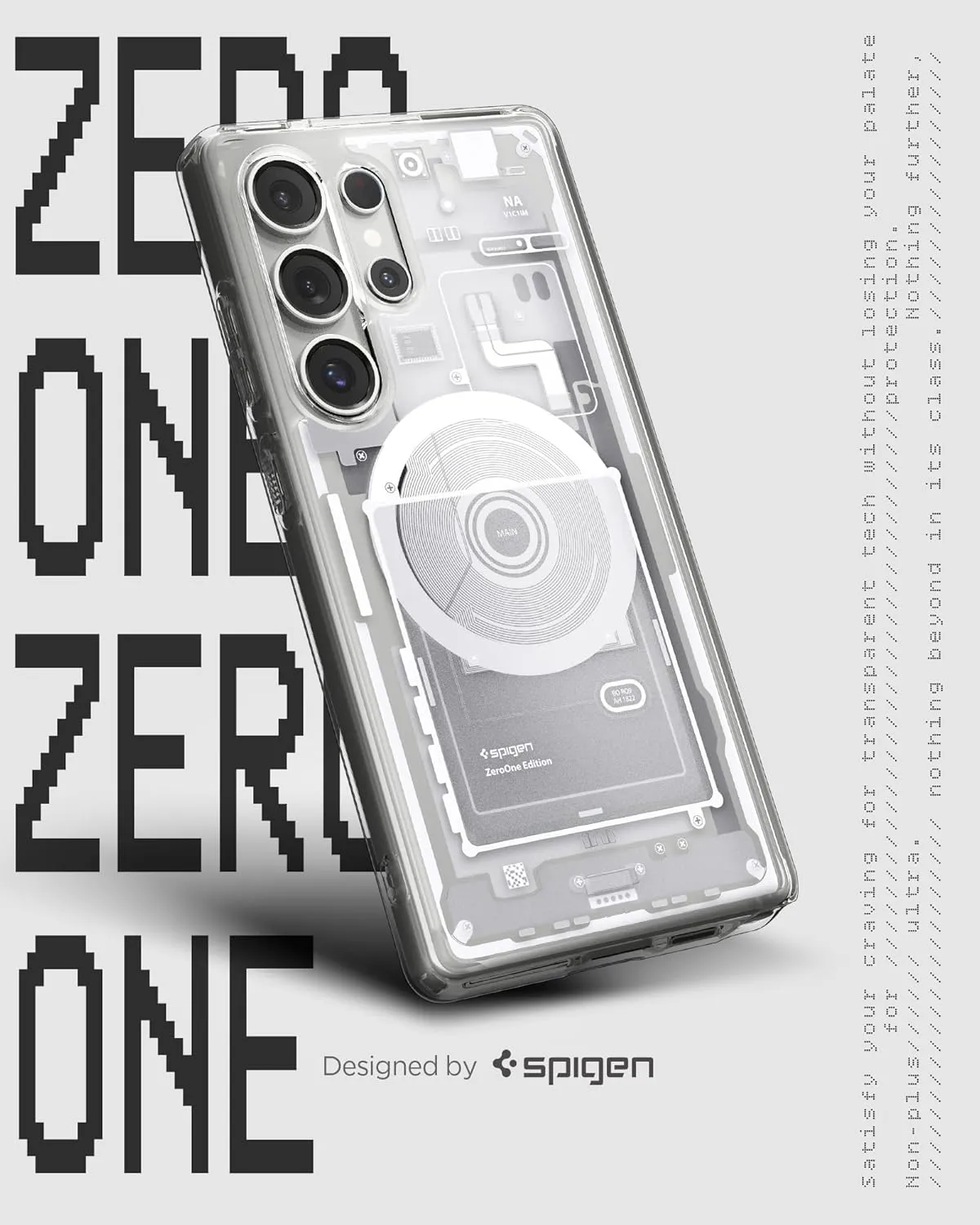 Spigen Ultra Hybrid MagFit Designed for Galaxy S25 Ultra Case [Qi2 Certified/Magnet for Galaxy] (2025) - Zero One White