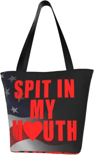 Spit In My Mouth Fashion Shoulder Bag Large Capacity For Man Or Woman
