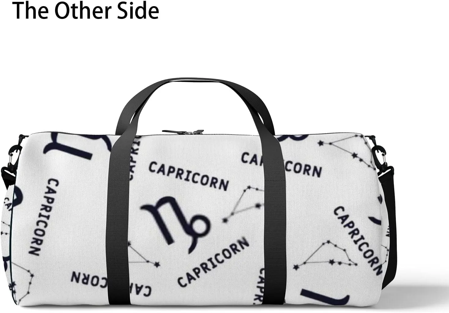 Sports Gym Bag for Women and Men Waterproof Capricorn Zodiac Star Duffel Bag Lightweight Carryon Traveling Boarding Gripsack