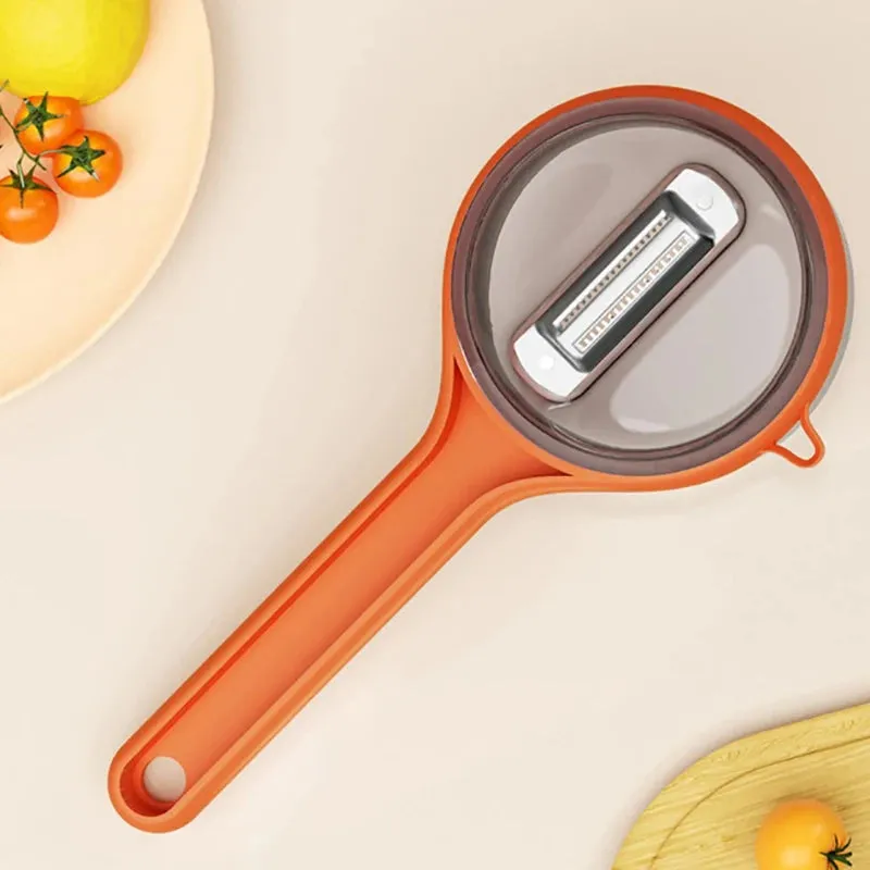 Stainless Steel Peeler – Sharp & Mess Free with Storage