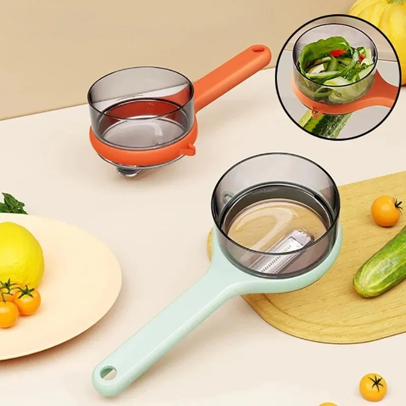 Stainless Steel Peeler – Sharp & Mess Free with Storage