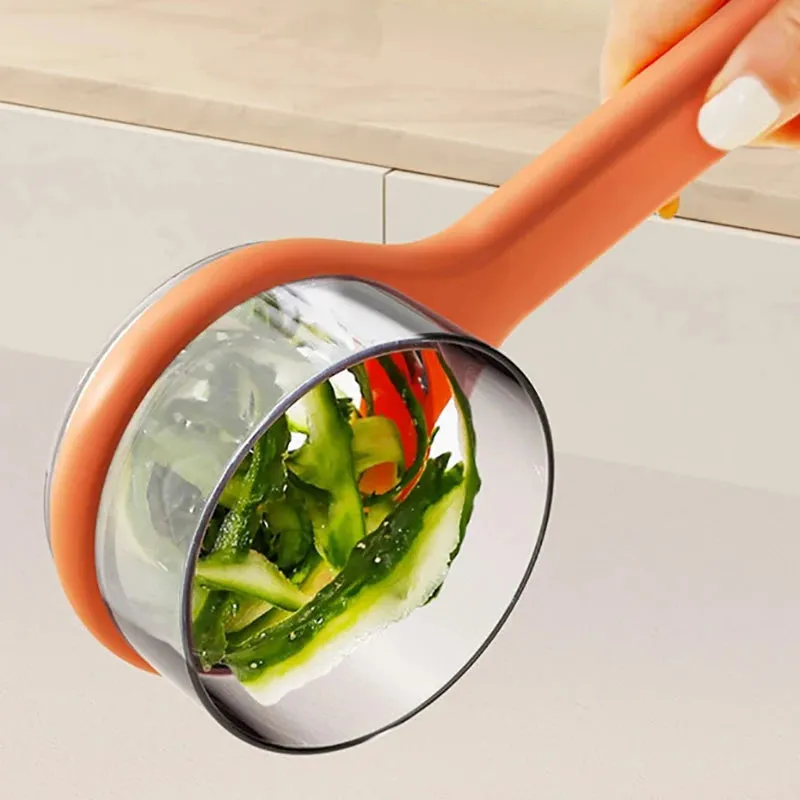 Stainless Steel Peeler – Sharp & Mess Free with Storage