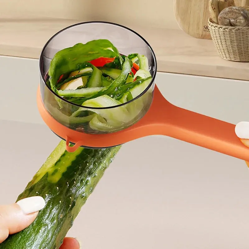 Stainless Steel Peeler – Sharp & Mess Free with Storage