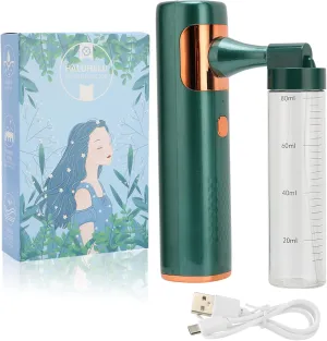 Steam Gun,Face Moisturizing,Nano Facial Mister,Mini Cool with Large Capacity,Handheld Atomizer Sprayer, 1000mAh Electric Fogger Machine for Home Office School(Dark Green)