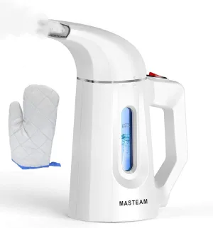 Steamer for Clothes Wrinkle Removes,Portable Handheld Garment Steamer for Hat,1lbs Lightly,40s Fast Heat-up,8 FT Power Cord,800W, Mini-Steamer for Home, Office and Travel (White)