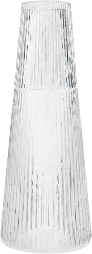 Stelton - Pilastro Carafe with Glass 1 Litre Clear