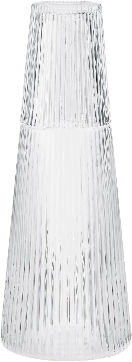 Stelton - Pilastro Carafe with Glass 1 Litre Clear
