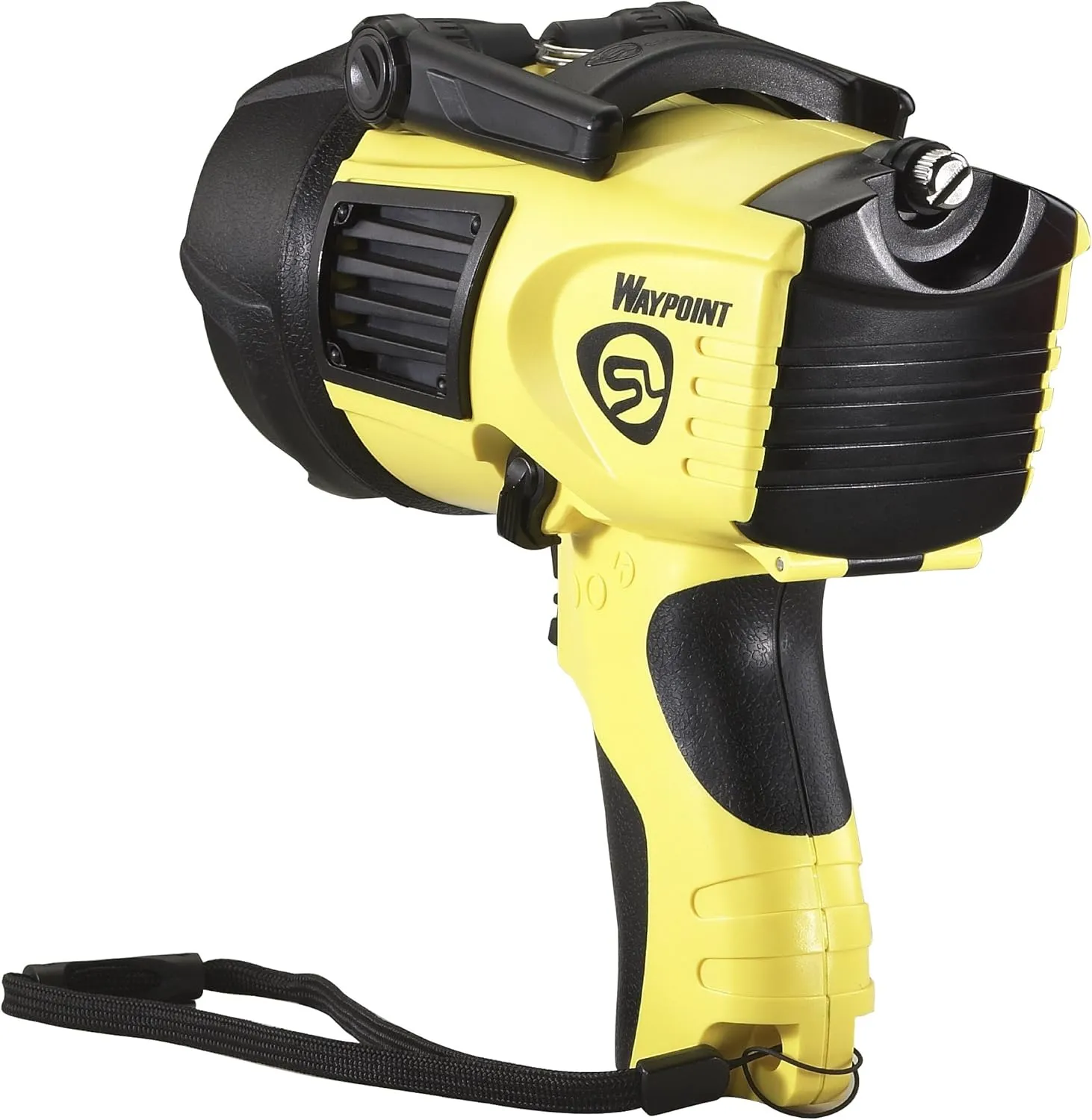 Streamlight 44900 Waypoint 550-Lumen LED Pistol-Grip Spotlight With 12-Volt DC Power Cord and Polymer Mount/Holder, Yellow