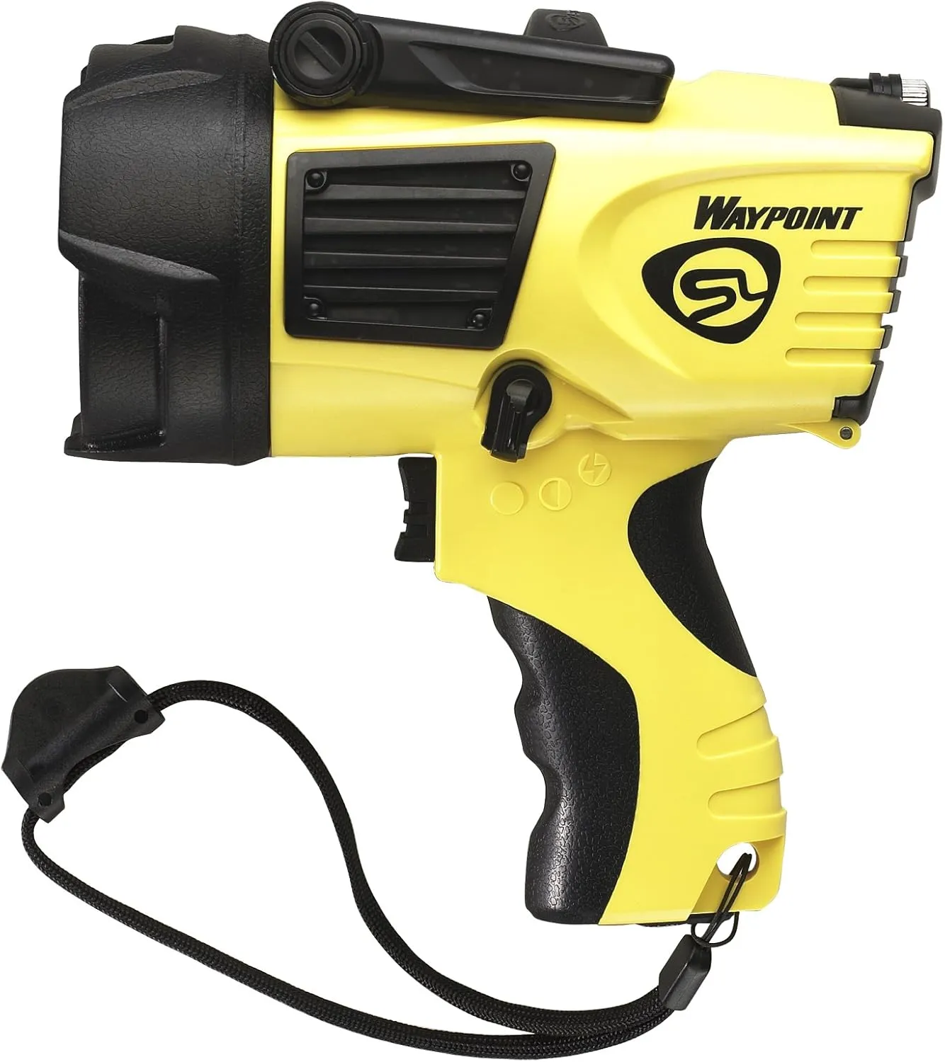 Streamlight 44900 Waypoint 550-Lumen LED Pistol-Grip Spotlight With 12-Volt DC Power Cord and Polymer Mount/Holder, Yellow