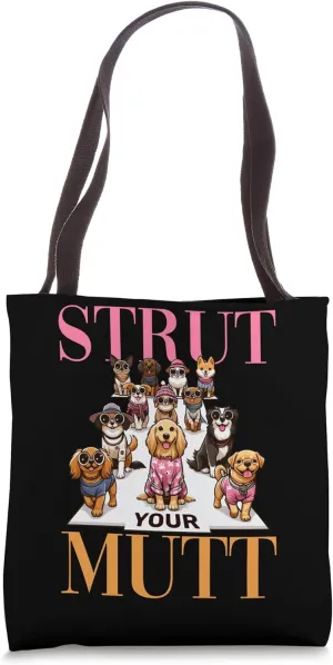 Strut Your Mutt Fashion Parade Diverse Dogs Tote Bag