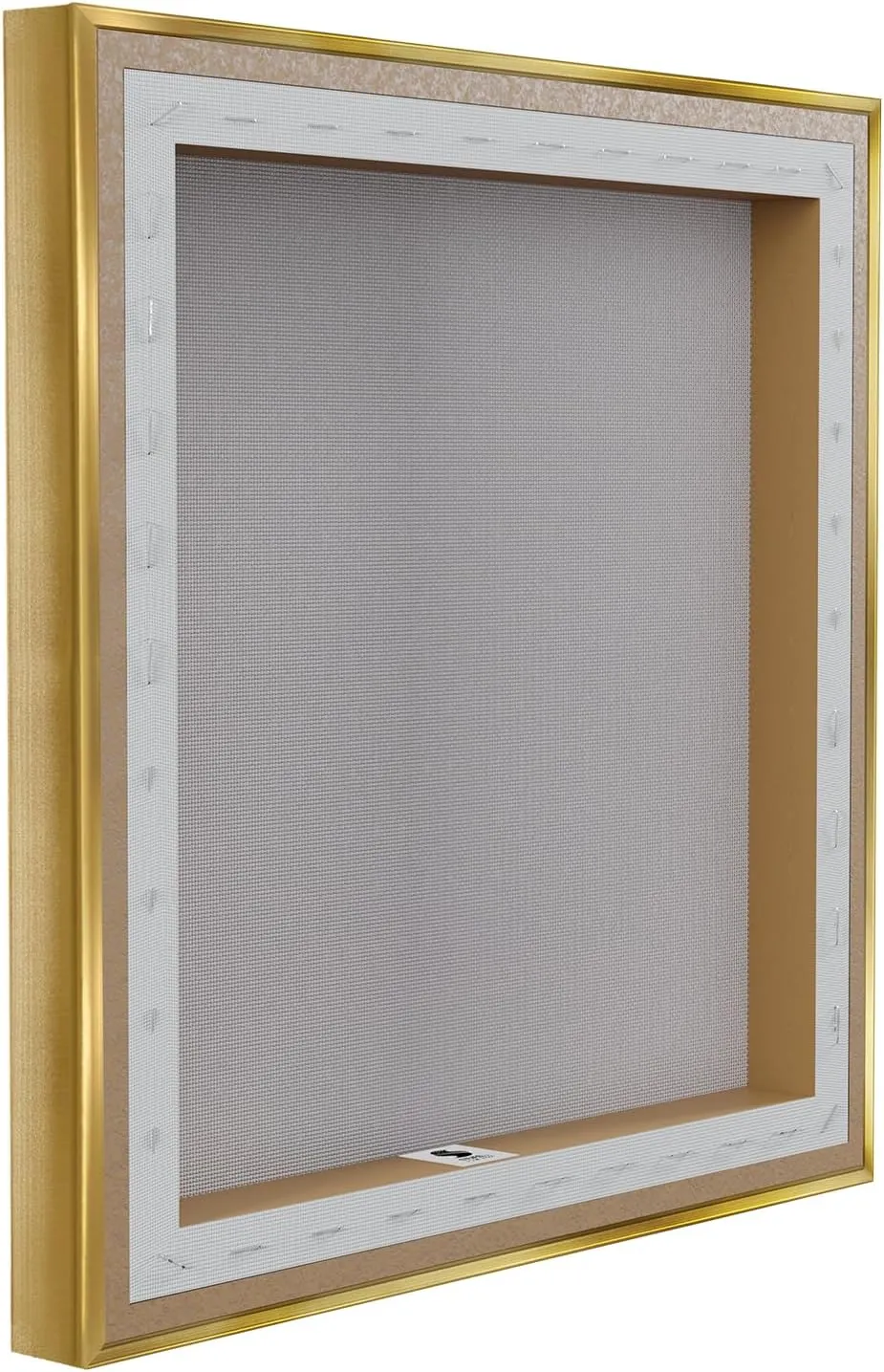 Stupell Industries Flowers in Silver Bag Gold Framed Floater Canvas Wall Art, design by Madeline Blake, 25 x 25