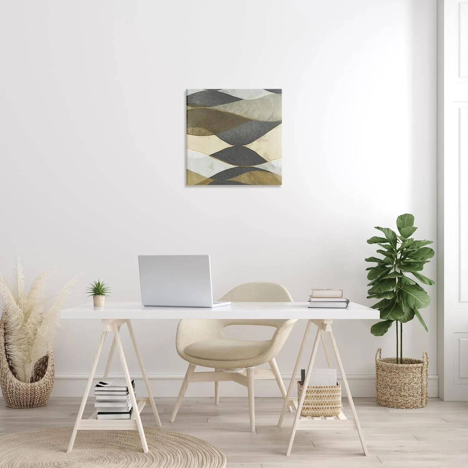 Stupell Industries Geometric Desert Landscape Canvas Wall Art by Alonzo Saunders