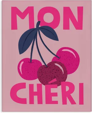Stupell Industries Mon Cheri Fruits Canvas Wall Art Design by Lisa Perry Whitebutton, 16 x 20