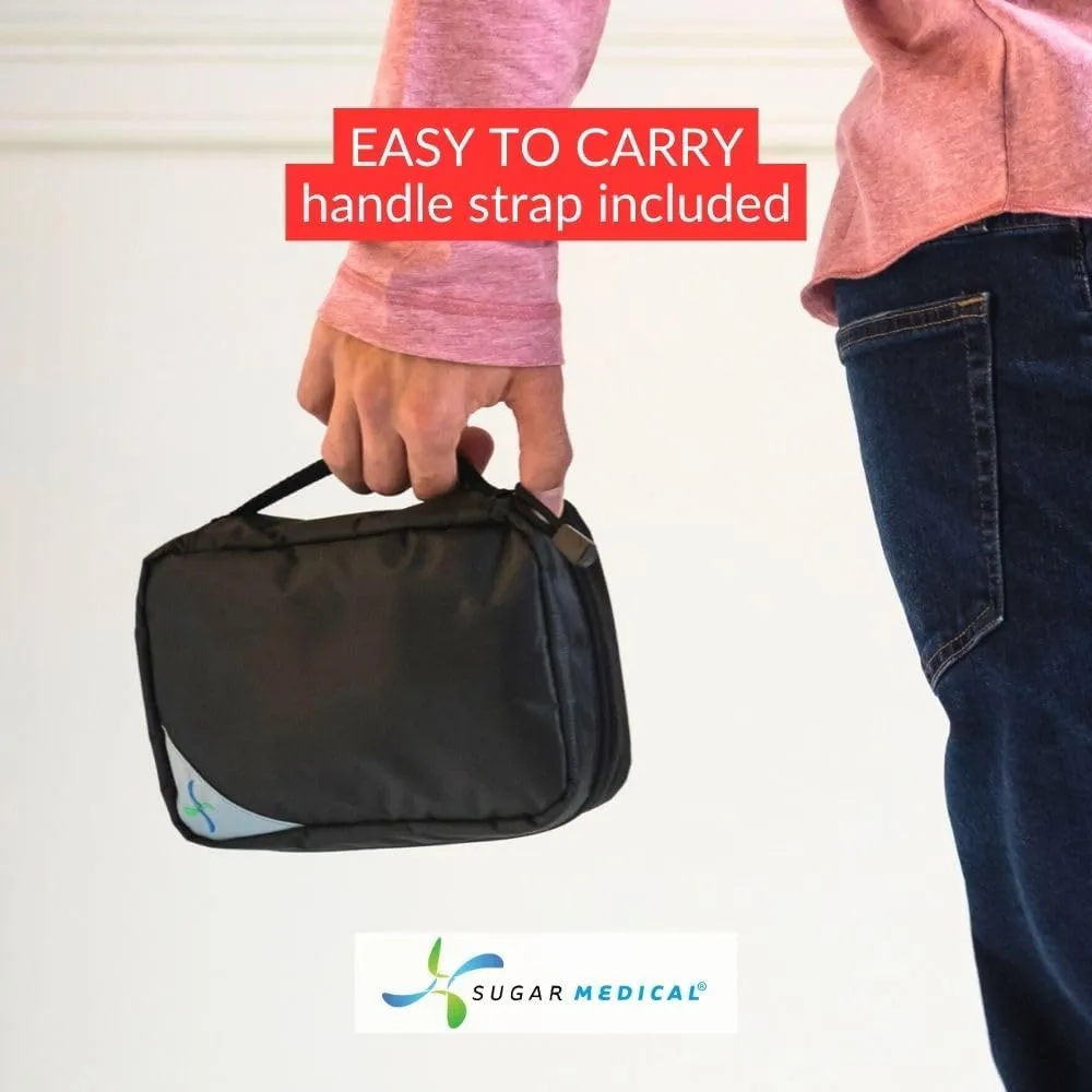 Sugar Medical Insulated Diabetes Organizer | Diabetes Supply Case | Diabetic Care Products | Diabetic Supplies Travel Case | Insulin Pen Case | Glucose Meter Case