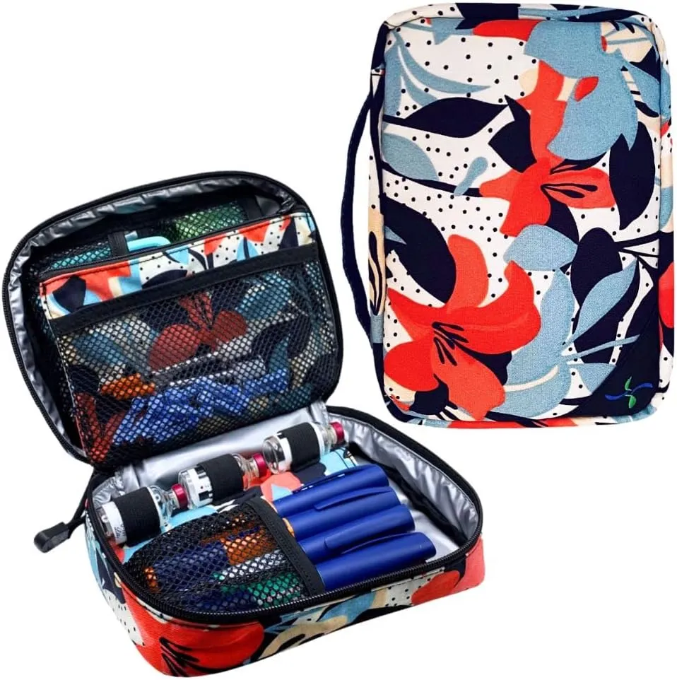 Sugar Medical Insulated Diabetes Organizer | Diabetes Supply Case | Diabetic Care Products | Diabetic Supplies Travel Case | Insulin Pen Case | Glucose Meter Case