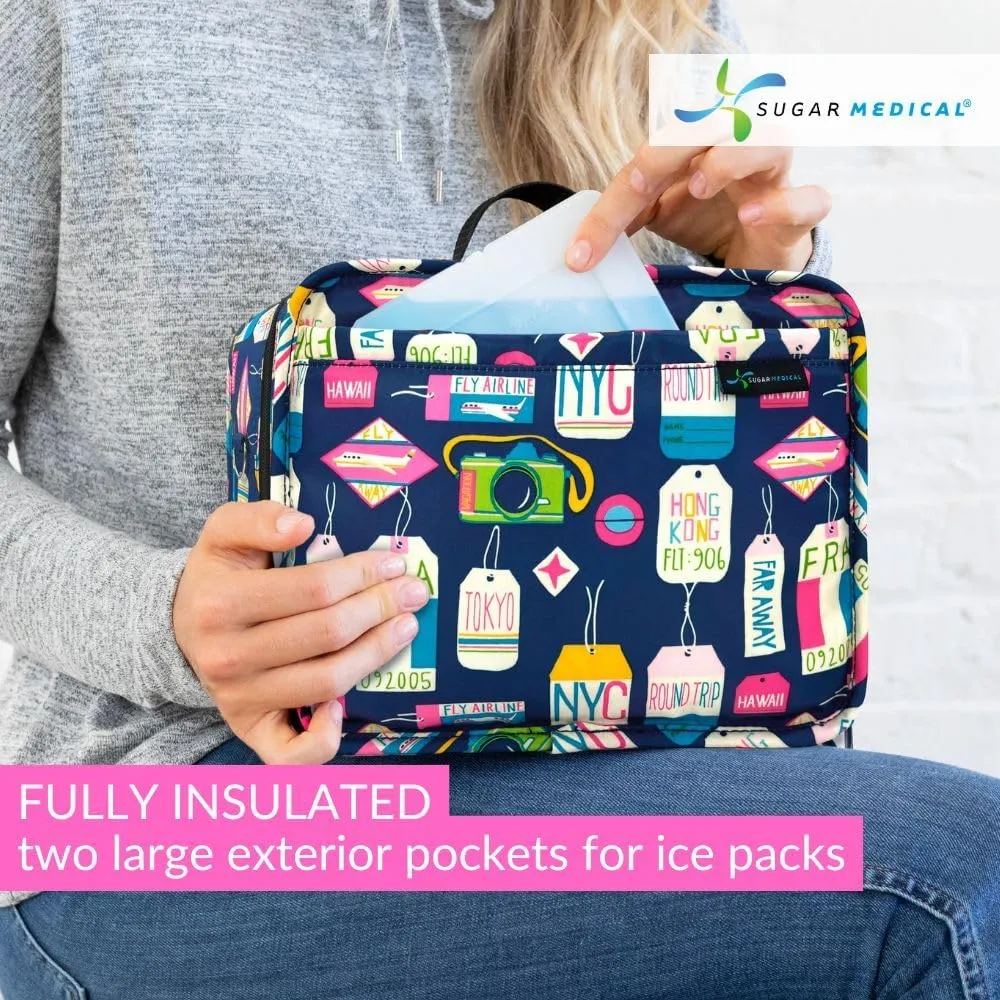 Sugar Medical Insulated Diabetes Travel Bag | Diabetic Care Products | Diabetic Supplies Case | Glucose Meter Case