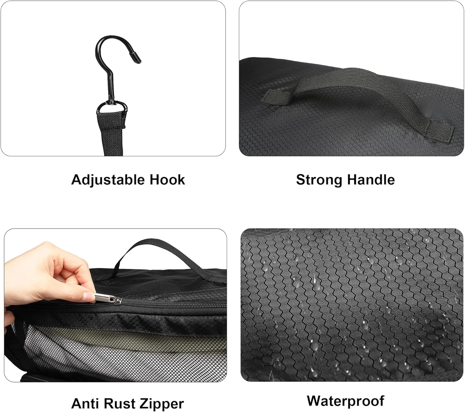 Suitcase Organizer Travel Bags Organizer for Luggage Compression Hanging Packing Cubes for Travel Carry on Closet (Bag Only)