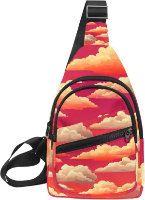 sunrise clouds (2) Sling Bag for Women Travel Shoulder Bag Chest Bag