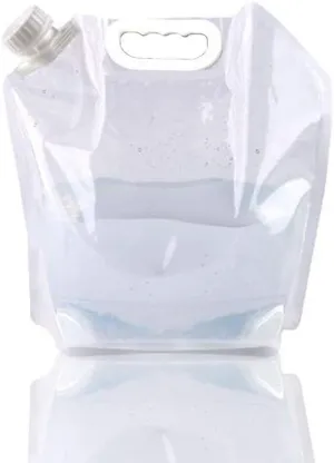 SUPANT Collapsible Emergency Water Jug Container Bag, Freezable, BPA Free Plastic Water Carrier Tank, Outdoor Folding Water Bag for Sport Camping Riding Mountaineer Backoacking, Food Grade