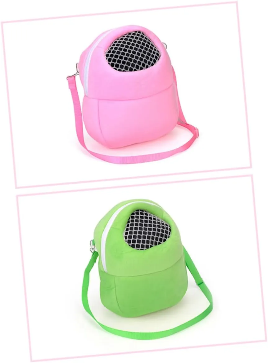 SUPVOX Portable Hamster Bag Breathable Material Pet Crossbody Bag Comfortable Small Animal Carrier for Outdoor Travel