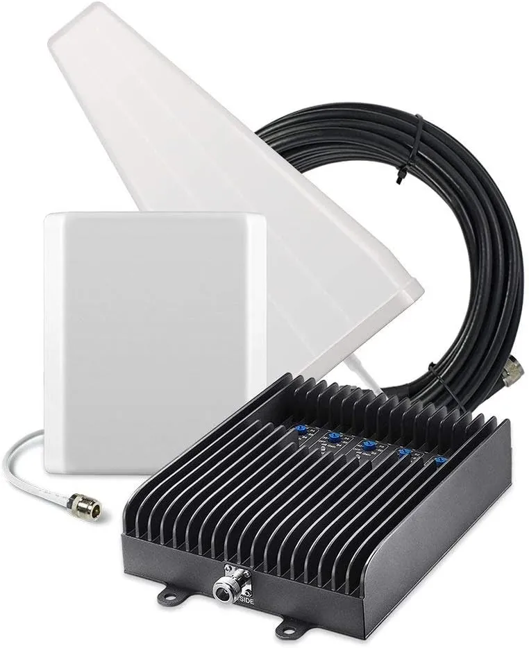 SureCall Fusion5s Yagi/Panel Cellular Signal Booster for All Carriers 3G/4G LTE up to 6,000 Sq Ft (Renewed)