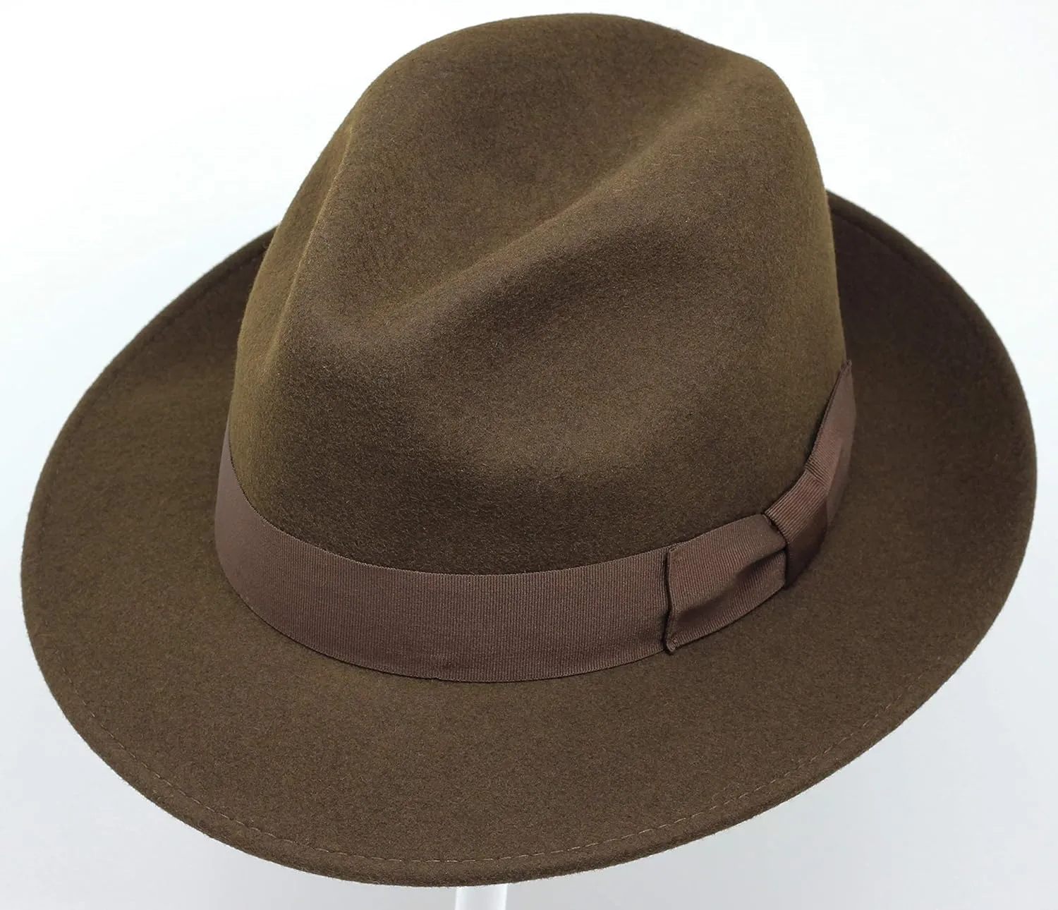 Swift - Lightweight Fedora - 100% Wool Felt - Crushable for Travel - Water Resistant - Snap Brim