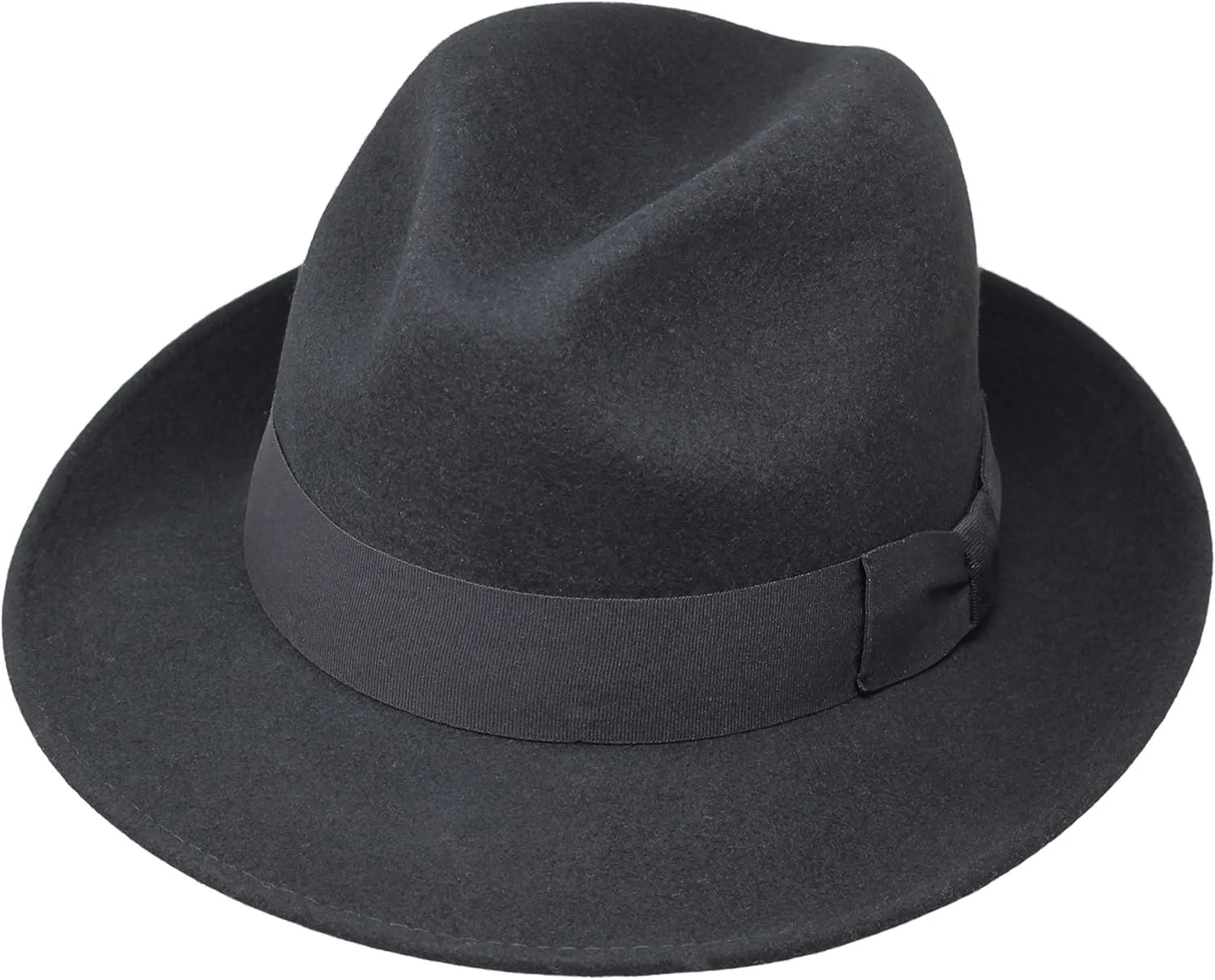 Swift - Lightweight Fedora - 100% Wool Felt - Crushable for Travel - Water Resistant - Snap Brim