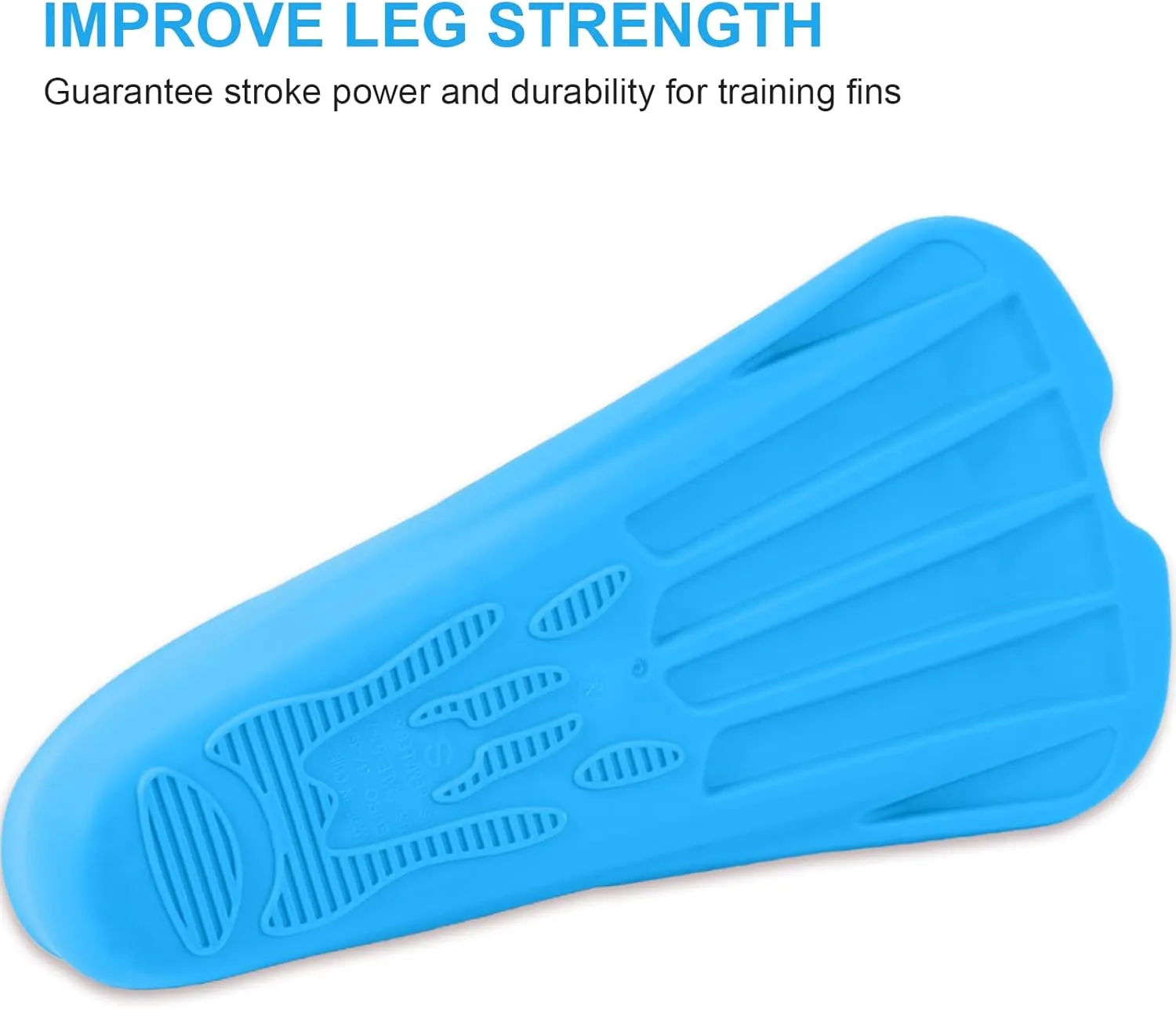 Swim Fins, Happyouth Swim Training Fins Short Fins Silicone Swim Flippers Swimming Fins with Mesh Bag for Lap Swimming Kids Adult Men Women