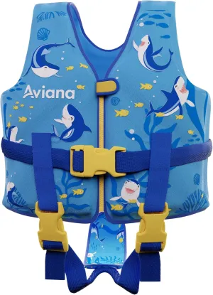 Swim Vest Junior Training Jacket for Toddlers with Adjustable Safety Straps Begin to Swim Flotation UPF 50 