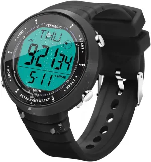 Swimming and Diving Wristwatch 10 ATM Waterproof Sports Watchwith Multiple Functions of Alarm Clock, Stopwatch, Countdown, Dual Time, 12 and 24 Hour Format Switchable, Silicone Band