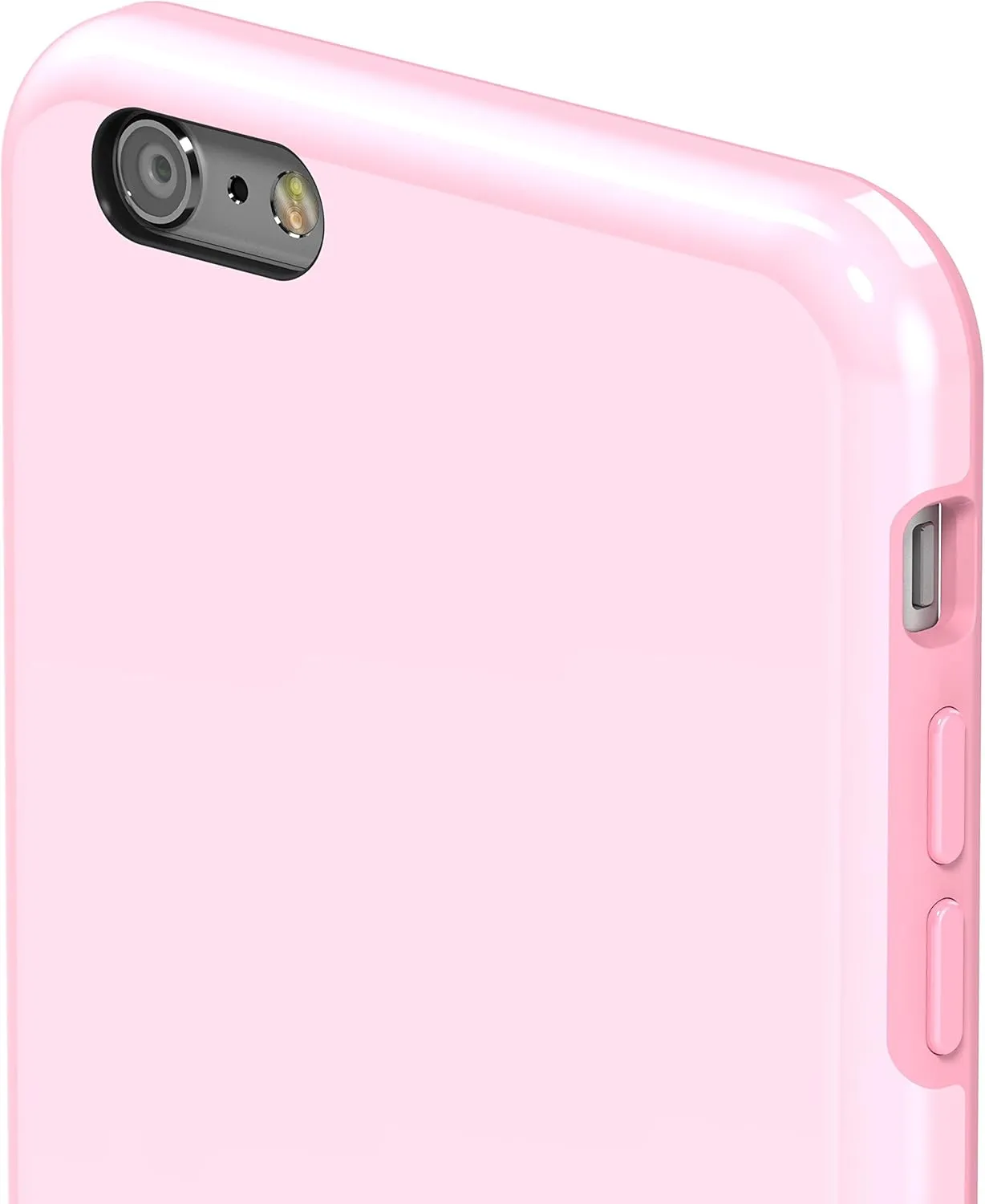 Switcheasy N  Hybrid Dual Colors Protective TPU Case   Native Touch Buttons for iPhone 6s Plus (2015) and iPhone 6 Plus (2014) (Pink)