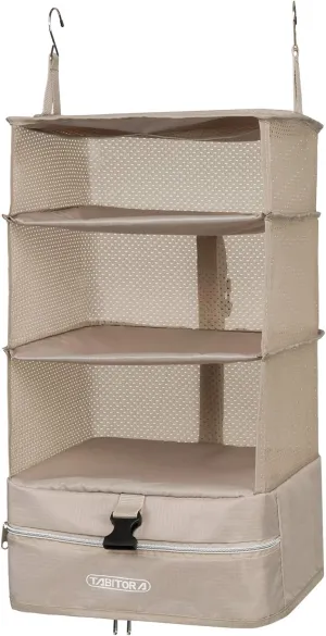 TABITORA Portable Hanging Travel Shelves Bag Packing Cube Organizer Suitcase Storage Large Capacity