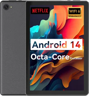 Tablet,10.1" Android Tablet with Octa-core Processor 8GB RAM 64GB ROM HD IPS Touchscreen 8H Battery, Wi-Fi 6, BT 5.0, Dual Camera, Google Tablets 2025