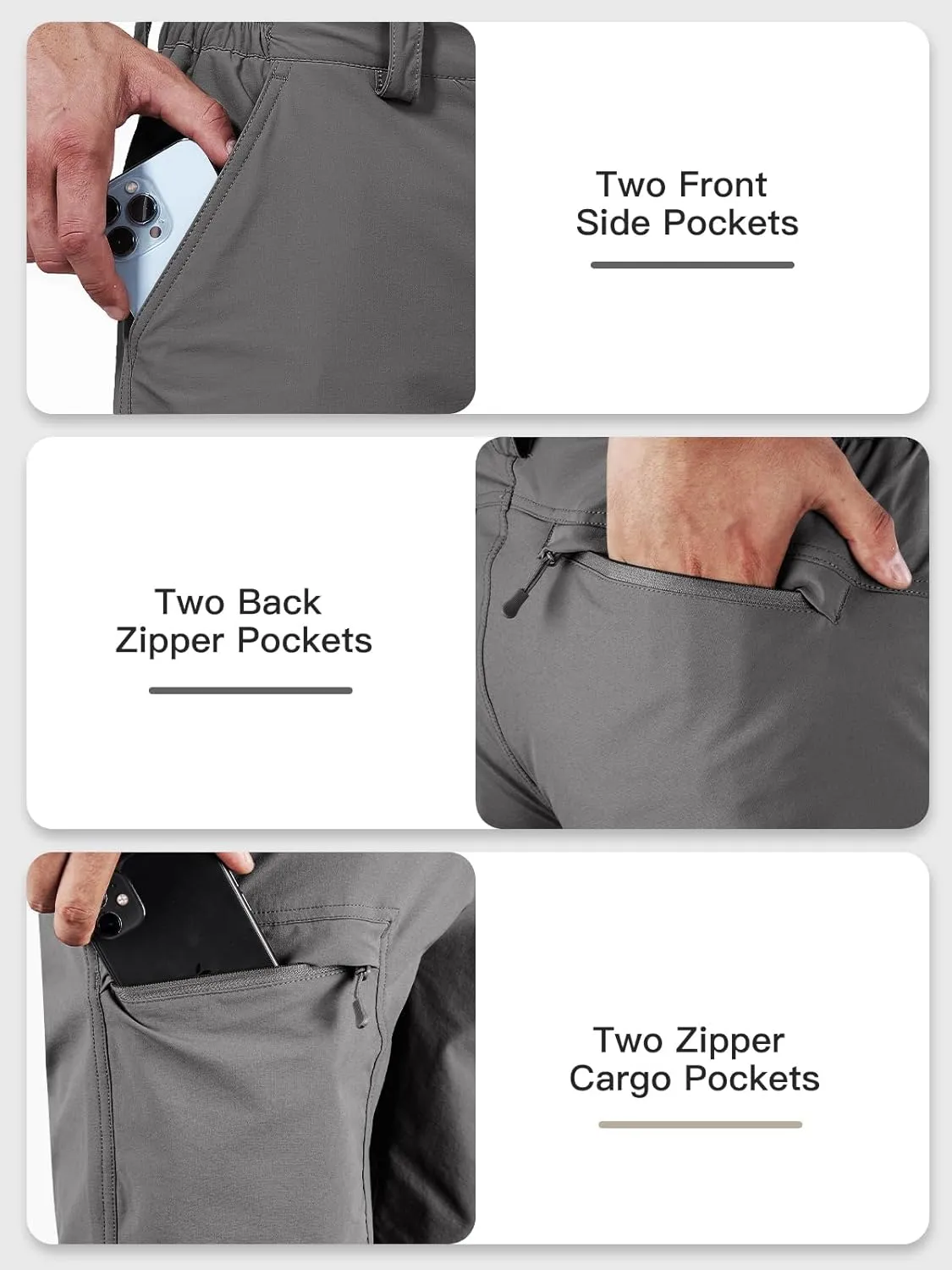 Tactical Cargo Shorts for Men Quick-Dry Lightweight Work Shorts with 7 Pockets,Durable Hiking Outdoor Short