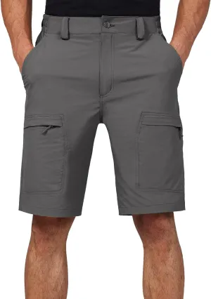 Tactical Cargo Shorts for Men Quick-Dry Lightweight Work Shorts with 7 Pockets,Durable Hiking Outdoor Short