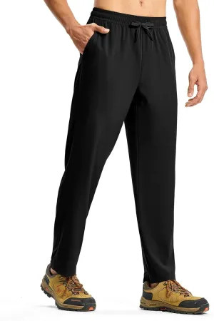 TBMPOY Mens Hiking Pants Lightweight Quick Dry 3 Pockets Travel Fishing Water-Resistant Athletic Workout Sweatpants