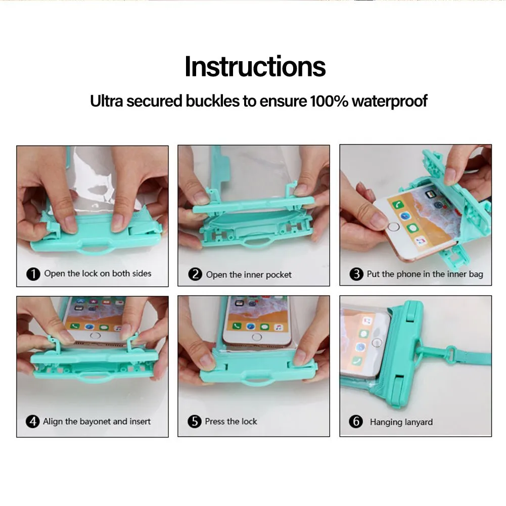 TEGAL Universal Waterproof Phone Pouch Aqua