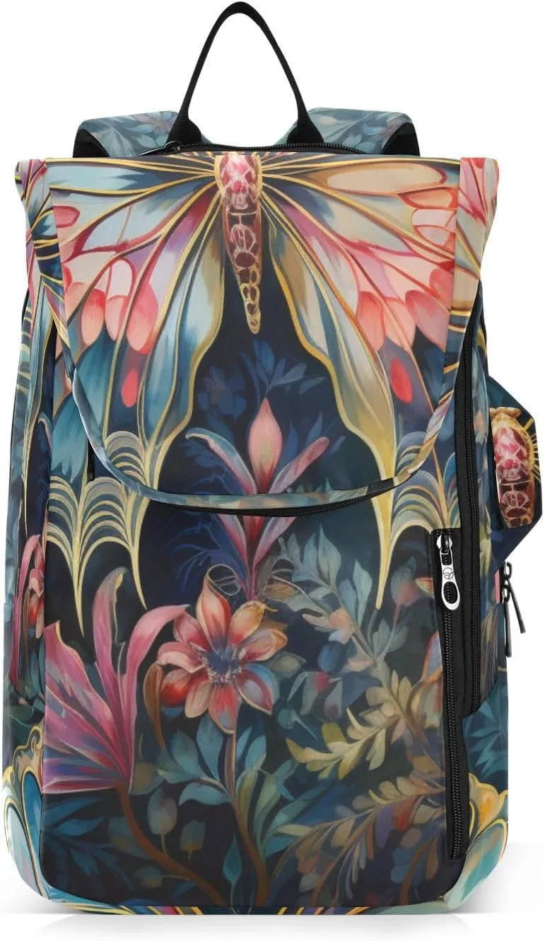 Tennis Bag Tennis Backpack for Women Men, Tennis Bag Holds 2 Rackets, Pickleball Paddles Balls, Badminton Squash, Butterfly (3) (1)
