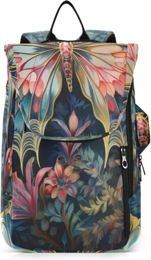 Tennis Bag Tennis Backpack for Women Men, Tennis Bag Holds 2 Rackets, Pickleball Paddles Balls, Badminton Squash, Butterfly (3) (1)